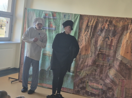 Teatrzyk w przedszkolu ''Przygody Baltazara Gąbki''