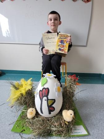 Sukces!  1 miejsce Mikołaja w Wielkanocnym konkursie na najpiękniejszą ozdobę św...