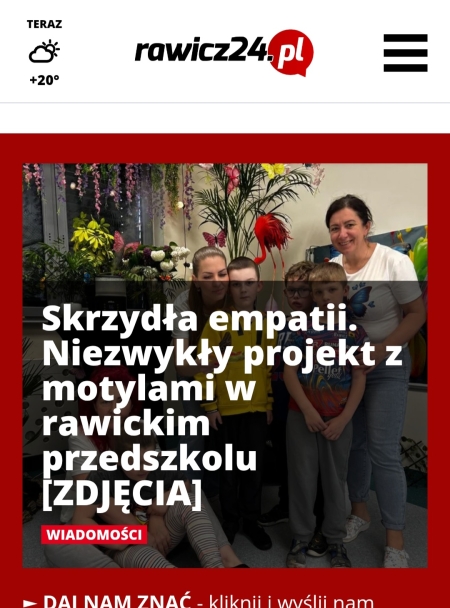 Skrzydła empatii- o projekcie Motyl usłyszała cała gmina Rawicz